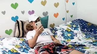 My Stepbrother Didn't Want To Accompany Me To The Pool To Fuck Me And Cum On My Face