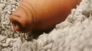 Playing with my small uncut dick