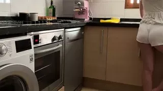 I’M WASHING THE DISHES, AND STEPFATHER COMES INTO THE KITCHEN TO TOUCH MY PUSSY