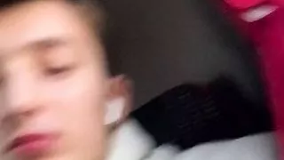 Boy shows his thick dick on the bus