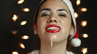 Merry Christmas! Holiday blowjob and facial! + Bonus photo session!