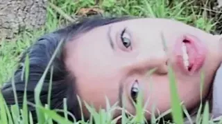 Little Lupe rubbing and Fingering pussy