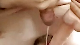 CUM Eating mit DILDO im MUND - Geiler Mann SCHLUCKT seine LADUNG