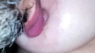 My neighbor sucking my tits