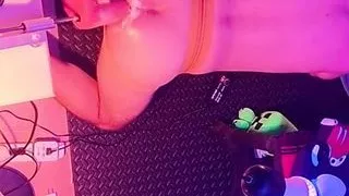 Machine gaping pup's hole