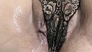 Thick slutwife in cosplay dress and pantyhose shows her hubby her heavily creampied pussy – Milky Mari