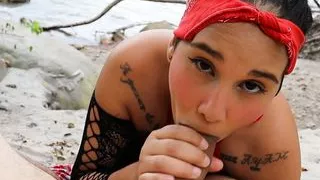 I Got Lost Together With My Stepsister In The River, While They Come For Us I Fuck Her