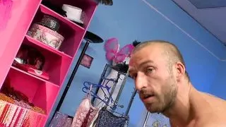 A sexy blonde in a threesome with two old cocks in her