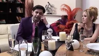 Chloe Delaure opens her asshole for five big cocks