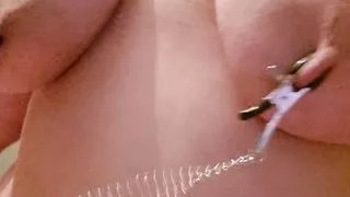 Big tits being slapped