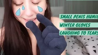 Small penis humiliation gloves fetish