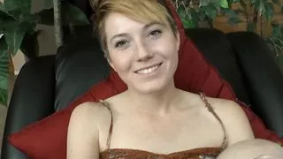 Hot sexy solo Nico Sweet strips to show off her hairy bush then play with her pussy to orgasm