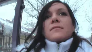 German milf is approached on the street to receive $ in exchange for video of amateur sex masturbating
