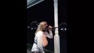 DeeDeeSlut69 at the Mall in a White Skirt