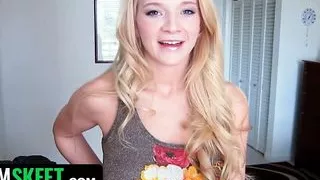 TeamSkeet - Sexy Blonde Babe With Huge Titties And Pink Pussy Homemade Sex Video