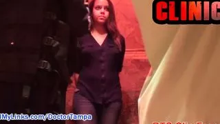 Naked BTS From Sheila Daniels Not So Free Health Care, Failed Strip Search pt1, Watch Entire Film At CaptiveClinic.Com