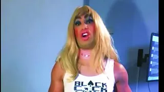 Kranke verdrehte Bimbo-Transe Schwuchtel