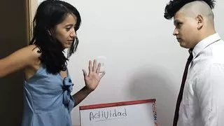 I Fuck My Teacher After Class And Make Him Cum On Me