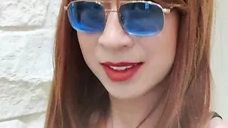 Sissy slut Bess walks outside her condo bottomless and nearly gets caught