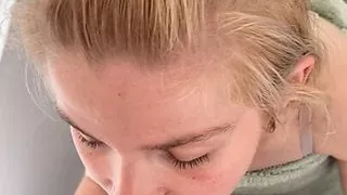 Girlfriend gets a messy facial 2