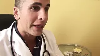 The doctor has a hard cock and makes Samantha Sin horny