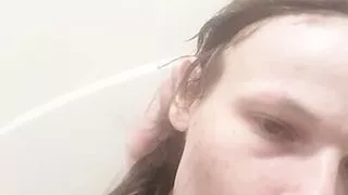 Playing with myself in the bathroom