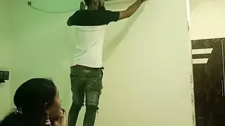 Indian cheating wife has hot sex with ac technician!