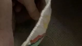 Inside POV Diaper Pissing