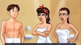 Summertime Saga Cap 33 - The Showers And Two Girls