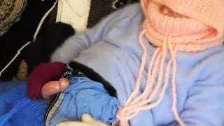 Bed of Sweaters, sweater fetish, jumper fetish... masturbation and cum shot