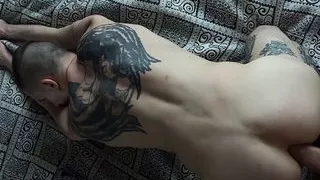 The stepson gave himself up to the excited stepfather with a big dick