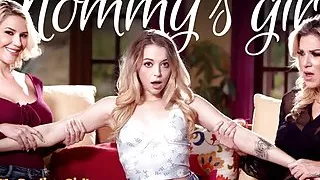 MOMMY'S GIRL - Hot Teen Lily Larimar Wildly Fingers Hard Her 2 Stacked Stepmoms