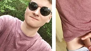 Cute twink playing with his dick
