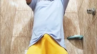 Taking off my clothes in a provocative and sexy way