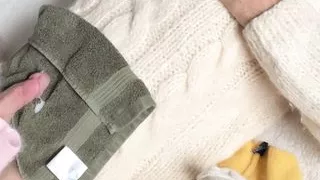 White Mohair Turtleneck Sweater Fetish, Jumper Fetish - Chase Pike - Vibrator fun, masturbation and cum shot