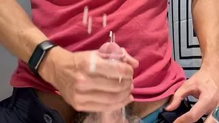 Slow-motion cumshot