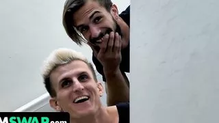 MomSwap - Hot Cougars April Storm And Nickey Huntsman Gets A Special Massage Treat From Lucky Studs