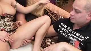 I shared my girlfriend with my friend, he went crazy with her big tits and her wet pussy