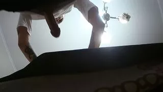 mein Schwanz gleitet über eine große fleischige Muschi