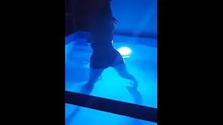 how the blonde Milena enjoys in the water