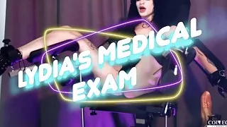 Demon Nurse Ravyn Alexa examines all of goth hottie Lydia Black's holes until she squirts