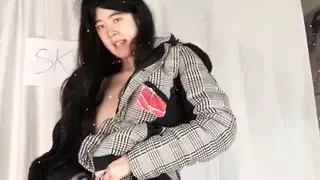 Alexandria Wu at the Ski Lodge