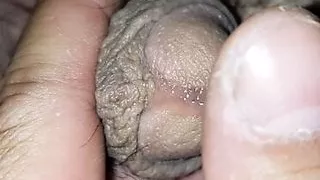 Asian precum closeup
