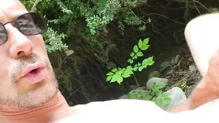 Wank in nature, big cumshot, remi06cam4