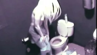 Blonde Babe masturbating in comfort room caught on camera