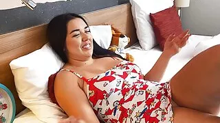Big Ass and Big Natural Tits, very cute hot tight pussy, pure wife material, Leon Lambert, Girl on the Bed Talks about G