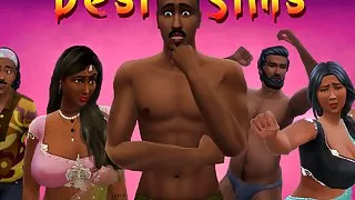 Desi Indian Group Sex With Busty Step Aunty and Uncle