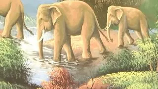 Notgeile blonde milf melkt drei volle schwaenze ab