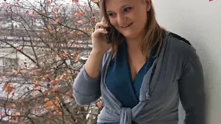 German chubby girl next door cheats with neighbor