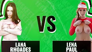 Battle Of The Babes - Lana Rhoades vs Lena Paul - The Ultimate Bouncing Big Natural Tits Competition